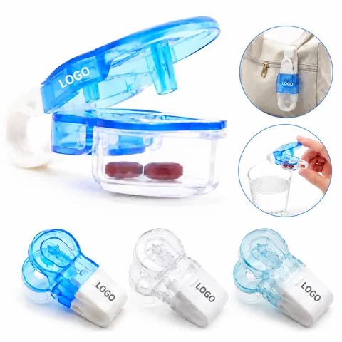 Pill Swallowing Cup with Built-In Holder for Easy Medication