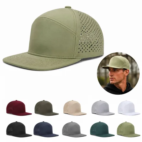 Quick-Dry Mesh Back Trucker Hat, Adjustable Snapback Cap 2