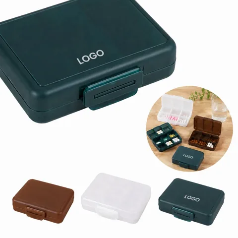 7-Day Portable Pill Organizer with Customizable Compartments