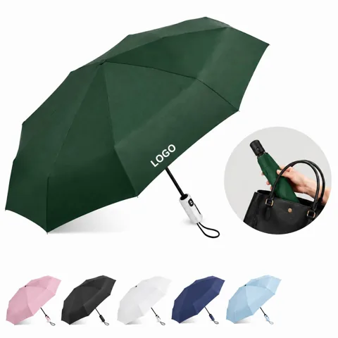 8-Bone Auto Open Close Umbrella Compact Windproof Rain UV