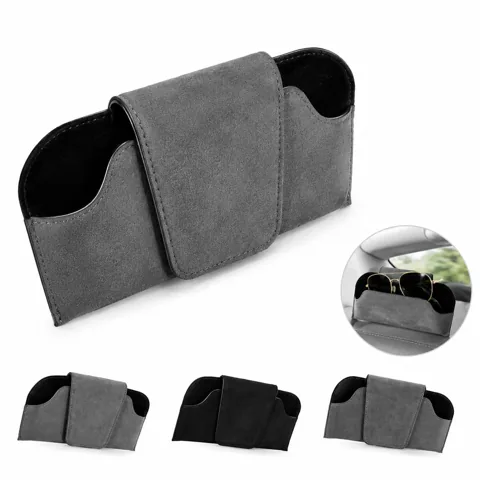 Magnetic Visor Sunglasses Holder for Car, Secure No-Scratch 2