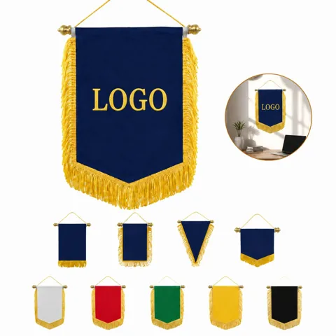Durable Football Club Pennant Flag, Polyester Wall Decor