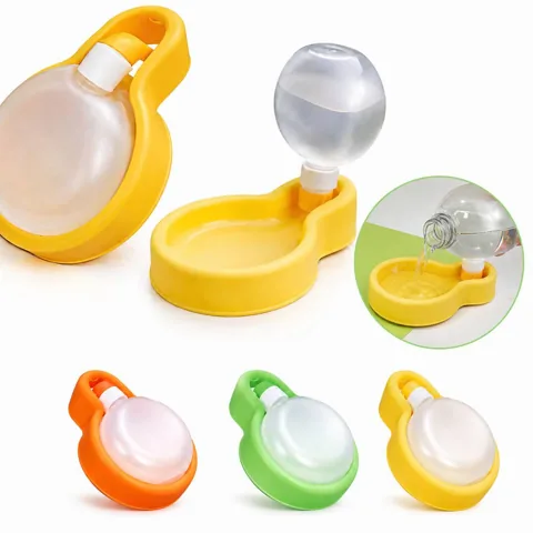 17.6 oz Portable Dog Water Bottle with Built-in Bowl, 2