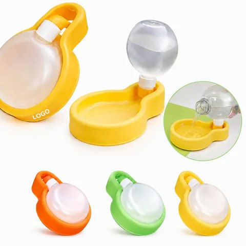 17.6 oz Portable Dog Water Bottle with Built-in Bowl,