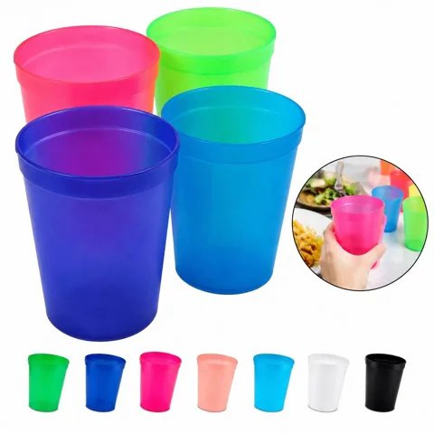 20 oz Reusable Stadium Cup, Clear Shatterproof Plastic 2