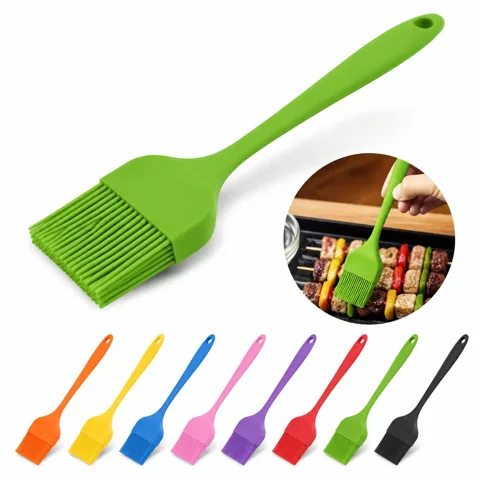 Heat-Resistant Silicone Basting Brush for Grilling & 2