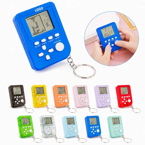 Mini Game Console Keychain with 26 Built-in Retro Games