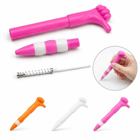 Smooth Thumb Ballpoint Pen with Ergonomic Quick-Release Clip 2