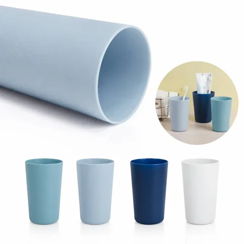 Eco-Friendly Wheat Straw Mouthwash Cup for Daily Oral Care 2