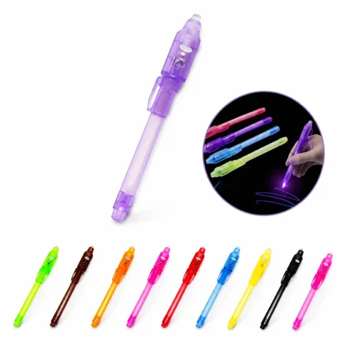 Invisible Ink Pen with UV Light for Secret Messages 2