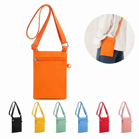 Minimalist Nylon Crossbody Phone Bag with Adjustable Strap 2