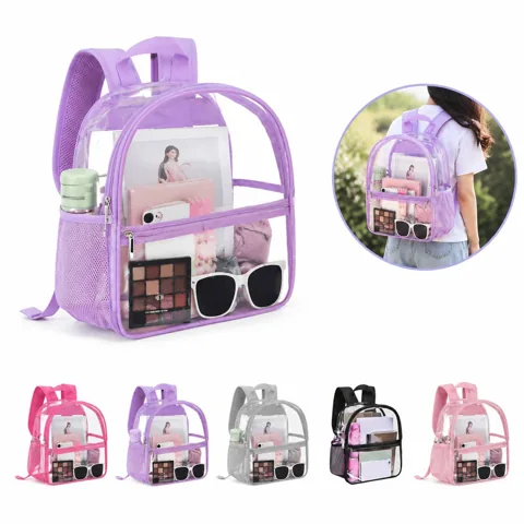 Clear Stadium Backpack for Concerts & Events, Transparent 2