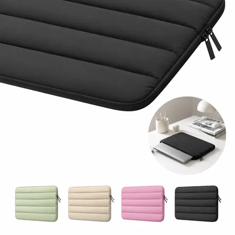 15.6 Inch Bubble-Padded Waterproof Laptop Sleeve with Zipper 2