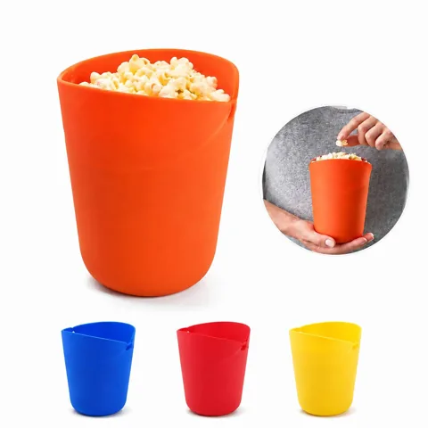 Collapsible Silicone Microwave Popcorn Maker, Reusable 2