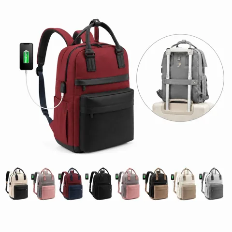 15.6 Inch Laptop Bag with USB Port Water Resistant Travel 2