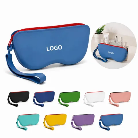 Shockproof Silicone Eyeglass Case with Soft Lining