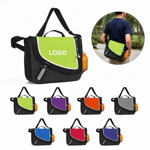 Durable Polyester Messenger Brief Bag with Adjustable Strap 1