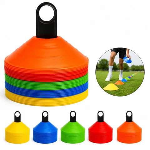 Durable PVC Training Soccer Cones for Agility Drills 2