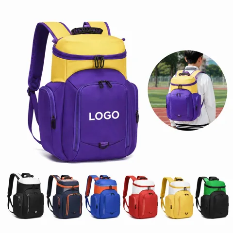 Multi-Compartment Football Training Backpack with Shoe