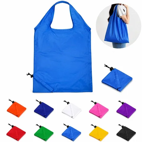 Foldable Drawstring Tote Bag Lightweight Portable Travel 2