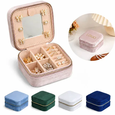 Thick Cardboard Jewelry Box with Soft Compartments for Everyday Use