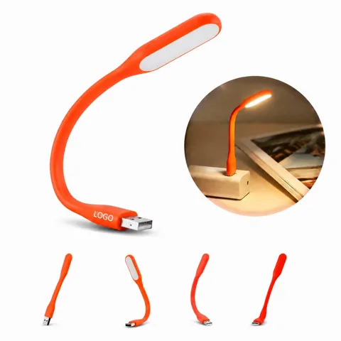 Portable USB LED Lamp with Flexible Arm for Reading and Work