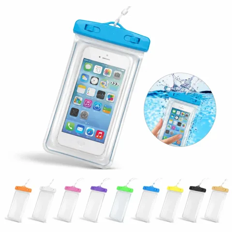 Glow-in-the-Dark Waterproof Phone Pouch with Lanyard 2