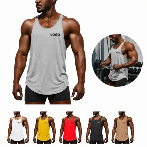 Men's Muscle Cut Racerback Tank Top for Gym Workout