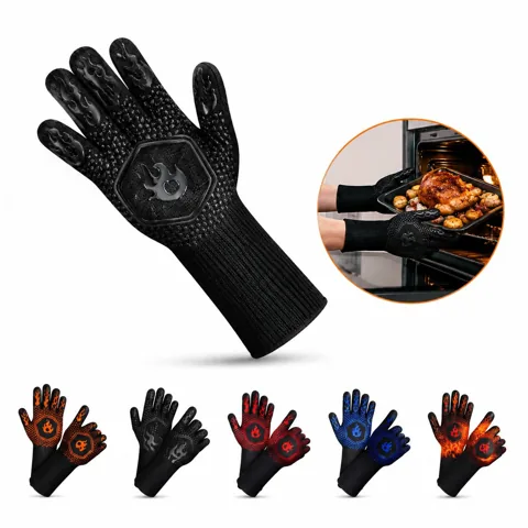 High Temp BBQ Gloves 1472°F Fireproof Heat Resistant 2