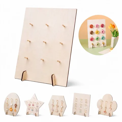 Wooden Donut Display Stand with Sturdy Base for Parties 2