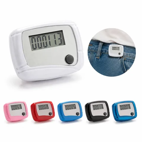 LCD Pedometer with Clip, Step Counter for Walking and More 2