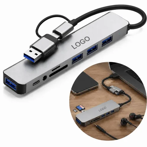 8-in-1 USB-C Hub with 4K HDMI, SD Slot, Plug-and-Play
