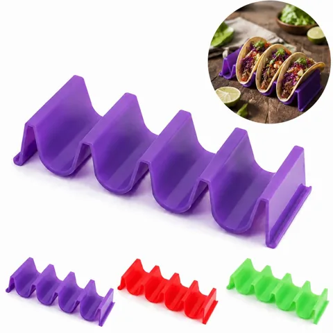 Taco PP Holder for 4 Tacos, Food-Safe Stable Stand 2