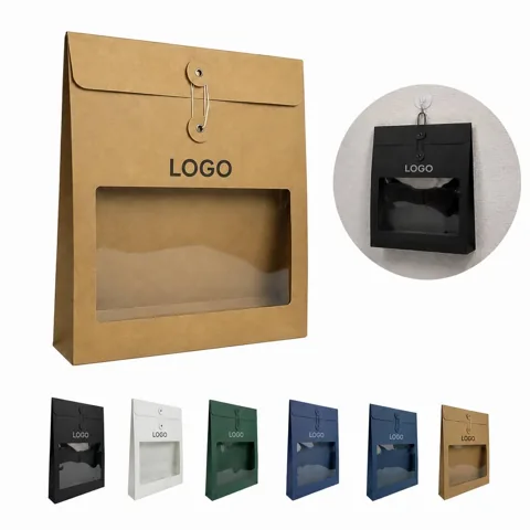 Cellophane Paper File Folder Storage Bag, Transparent