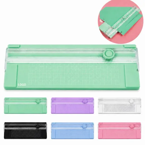 Compact Dual-Slide Paper Trimmer with Ruler for Precise Cuts