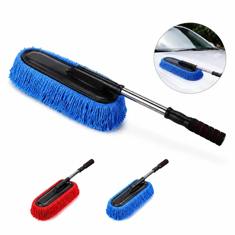 Extendable Microfiber Car Duster, Scratch-Free Cleaning Tool 2