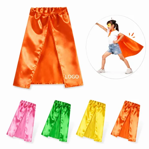 Adjustable Satin Superhero Cape for Kids