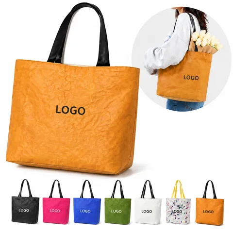 Customizable Spunbonded Polyethylene Tote Bag with Added Functionality 1