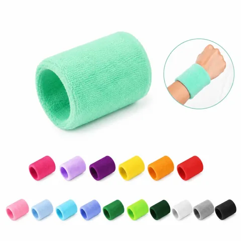 Embroidered Polyester Cotton Sport Wristbands for Everyday 2
