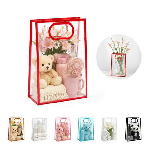 Clear PP Tote Bag with Reinforced Handles 2