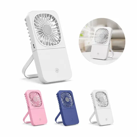 Foldable Mini Neck Fan, 3 Speeds USB Rechargeable Portable 2