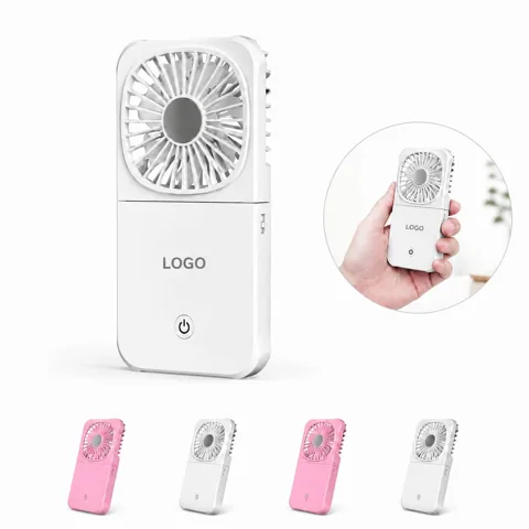 Rechargeable Foldable Neck Fan, Hands-Free USB Mini Cooling