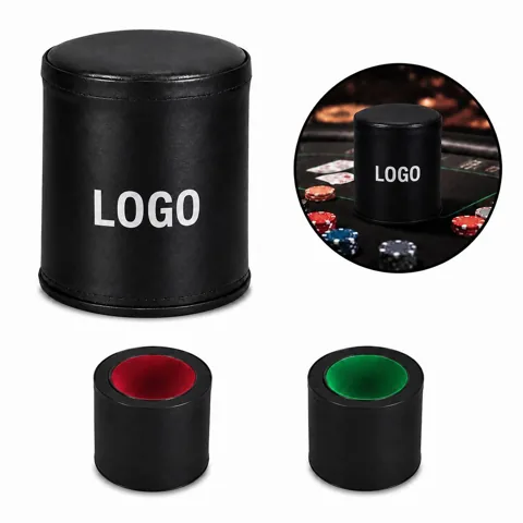 Felt-Lined Leather Dice Cups Set for Tabletop Games