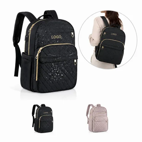 Waterproof Canvas Laptop Backpack for 15.6 Inch Commuter