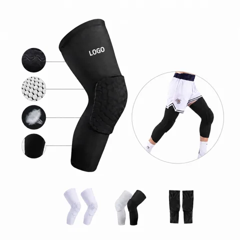 Motion Fit Padded Knee Sleeve with Shock-Absorbing Cushion