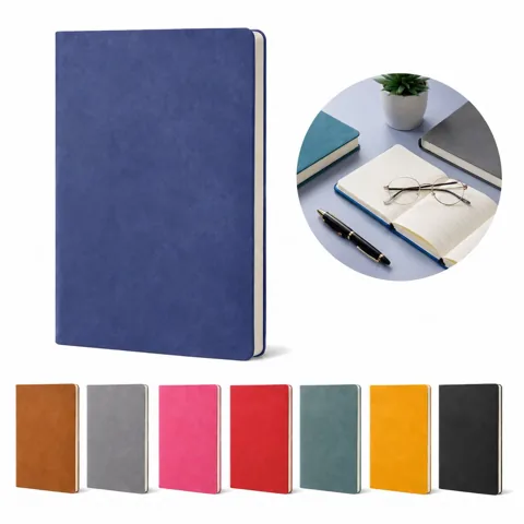 Soft Lambskin Leather A5 Business Notebook with Numbered 2