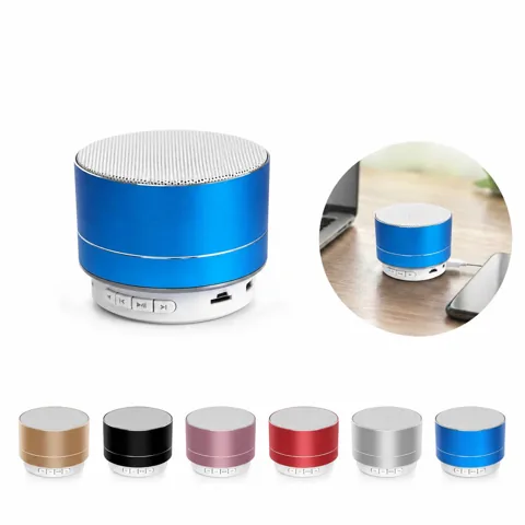 Portable Aluminum Wireless Speaker with Built-in Mic 2