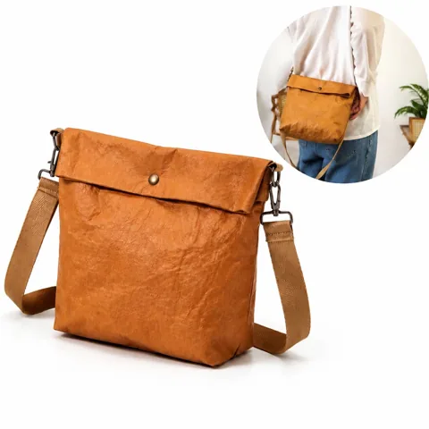 Eco-Friendly Waterproof Sling Tote Bag with Multiple 2