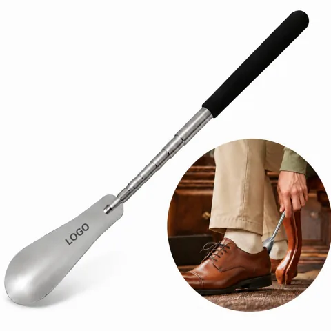 Adjustable Telescopic Metal Shoe Horn with Long Handle 1