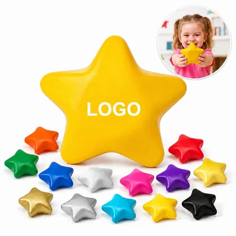 Customizable Star Squishy Toy for Stress Relief and Sensory
